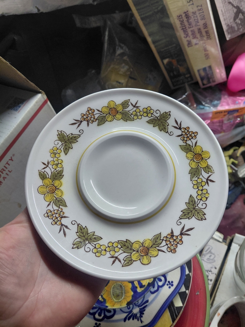 vintage Mikasa Mediterrania Caracas pattern saucer